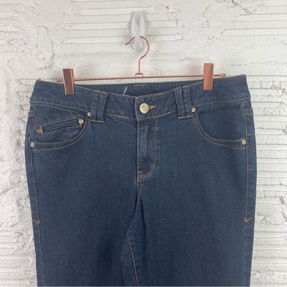 Lane Bryant Genius Fit Jeans Straight Fit Slim Boot Dark Wash Size 14 - Picture 3 of 16